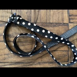 CLUB MONACO PONY FUR POLKA DOT Belt Sm GR8UC CHIC